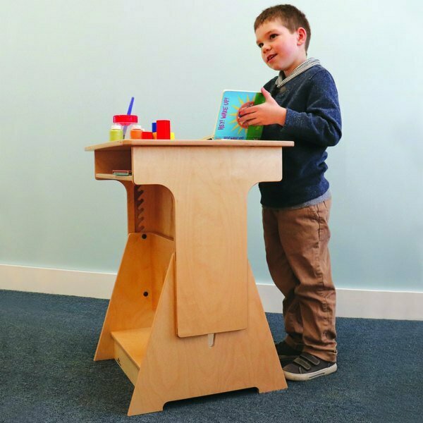 Whitney Brothers WB1727 Convertible Standing Children's Desk - 19 11/16'' x 24 1/2'' x 22'' 9461727